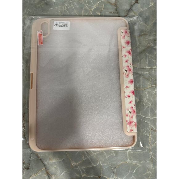 Slim Lightweight Tri-Fold Smart Folio Case for iPad- Floral Pink - Picture 5 of 5